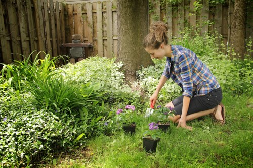 Seasonal planting by gardeners in Kensal Green